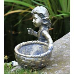 SPETLEK Garden Ornament Cherub in Gold - thumbnail 3
