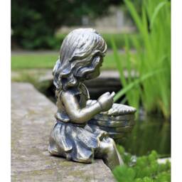 SPETLEK Garden Ornament Cherub in Gold - thumbnail 2