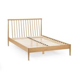 Cheshire Magnolia Oak Spindle Bed - Double (135cm) in Brown - thumbnail 2