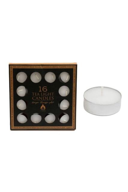 Something Different Unscented Tea Lights (Pack of 16) in White