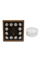 Something Different Unscented Tea Lights (Pack of 16) in White