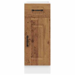 Berkfield Home Kitchen Base Cabinet¬†Porto Old Wood Engineered Wood in Brown - thumbnail 4