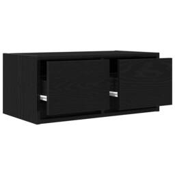 Berkfield Home TV Cabinets 2 pcs Black Oak 60x31x25.5 cm Engineered Wood - thumbnail 5
