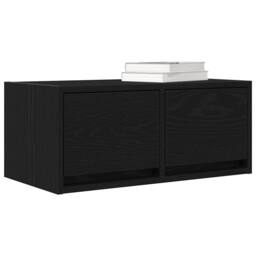 Berkfield Home TV Cabinets 2 pcs Black Oak 60x31x25.5 cm Engineered Wood - thumbnail 4
