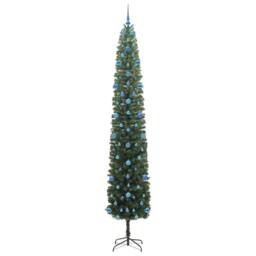 Berkfield Home Artificial Christmas Tree with 300 LEDs with Stand Green 270 cm - thumbnail 4