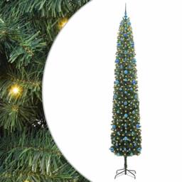 Berkfield Home Artificial Christmas Tree with 300 LEDs with Stand Green 270 cm - thumbnail 2