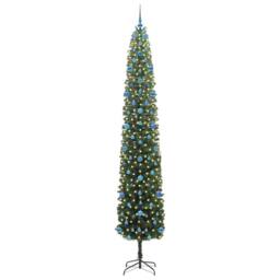 Berkfield Home Artificial Christmas Tree with 300 LEDs with Stand Green 270 cm - thumbnail 3