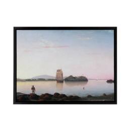 "Artery8 Lane Owls Head Penobscot Bay Maine Framed Canvas Wall Art Print - Size: W12"" x H16""" - thumbnail 1