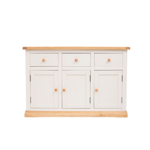 Cabinet Bits Trevi Off-White 3 Drawer 3 Door Sideboard Wood Knob - image 1