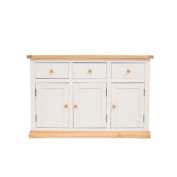 Cabinet Bits Trevi Off-White 3 Drawer 3 Door Sideboard Wood Knob - thumbnail 1