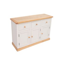 Cabinet Bits Trevi Off-White 3 Drawer 3 Door Sideboard Wood Knob - thumbnail 3