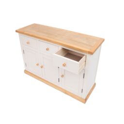 Cabinet Bits Trevi Off-White 3 Drawer 3 Door Sideboard Wood Knob - thumbnail 5
