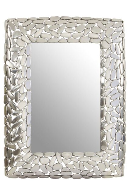 Orsina Templar Rectangular Wall Mirror in Silver - image 1