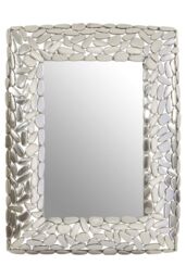 Orsina Templar Rectangular Wall Mirror in Silver