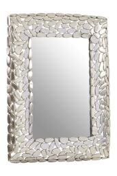 Orsina Templar Rectangular Wall Mirror in Silver - thumbnail 2