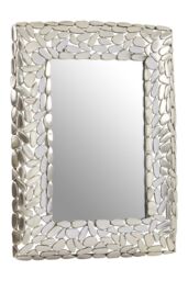 Orsina Templar Rectangular Wall Mirror in Silver - thumbnail 4