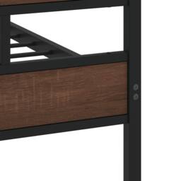 Berkfield Home Bed Frame without Mattress with Headboard & Footboard 100x200 cm in Brown - thumbnail 7