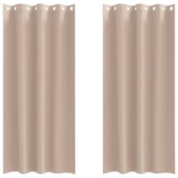 Berkfield Home Curtains with Curtains 2 pcs Taupe 245 x 140 cm Polyester