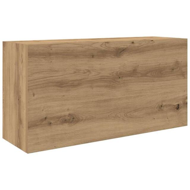 Berkfield Home Bathroom Wall Cabinet Artisan Oak 80x25x40 cm Engineered Wood in Brown - Size: 80 x 25 x 40 cm - image 1