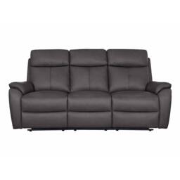 Aspire Kingsmere 3 + 2 + 1 Power Recliner Sofa Suite in Real Leather in Charcoal - thumbnail 3