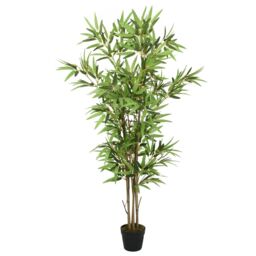 Berkfield Home Artificial Bamboo Tree 828 Leaves 150 cm Green - thumbnail 1