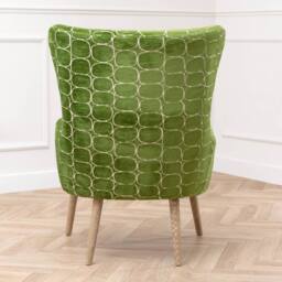 Voyage Maison Oswald Velvet Chair in Green - thumbnail 9