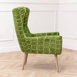Voyage Maison Oswald Velvet Chair in Green - thumbnail 8