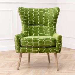 Voyage Maison Oswald Velvet Chair in Green - thumbnail 7