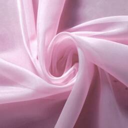 Luxury Living Voile Tab Top Curtain Pair with Crystal Tie Backs Sheer Window Panels in Pink - Size: 145 cm width x 137 cm drop - thumbnail 4
