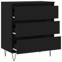 Berkfield Home Sideboard Black 60x35x70 cm Engineered Wood - Size: 60 x 35 x 70 cm - thumbnail 6
