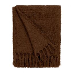 Yard Candar Textured Boucle Throw in Brown - Size: 130 cm x 170 cm - thumbnail 3
