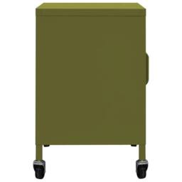 Berkfield Home Storage Cabinet Olive Green 60x35x56 cm Steel - Size: 60 x 35 x 56 cm - thumbnail 4