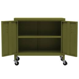 Berkfield Home Storage Cabinet Olive Green 60x35x56 cm Steel - Size: 60 x 35 x 56 cm - thumbnail 6