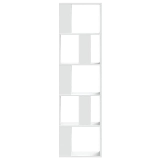 Berkfield Home Decorative Bookcase 5-Tier White 45x23.5x162.5 cm Engineered Wood - image 1