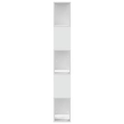 Berkfield Home Decorative Bookcase 5-Tier White 45x23.5x162.5 cm Engineered Wood - thumbnail 4