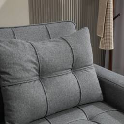 Wyld Haus Rireel Diha Dark Grey 2 Seater Pull Out Sofa Bed in Charcoal - thumbnail 9