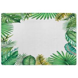 Benjamin Tate Design Tropical Leaves Designer Rug in Natural - Size: Large - thumbnail 1