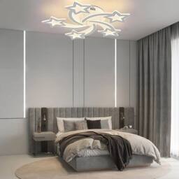 EONLION 50W LED Star Shape Dimmable with Remote Lamp Kids Room Lighting in White - thumbnail 4