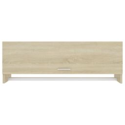 Berkfield Home Wardrobe Sonoma Oak 100x32.5x35 cm Engineered Wood in Brown - thumbnail 3