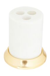 Orsina Mako White Marble Toothbrush Holder - thumbnail 2