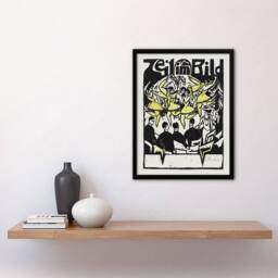 "Artery8 Female Dancers At The Ice Palace Kirchner Framed Wall Art Print in White - Size: W12"" x H16""" - thumbnail 4
