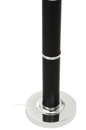 Orsina Black Snake Leather Effect Floor Lamp, Faux Snakeskin Standing Lamp With Black Fabric Shade, Floor Light - thumbnail 4