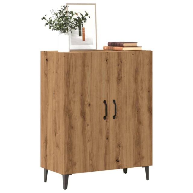 Berkfield Home Sideboard Artisan Oak 70x34x90 cm Engineered Wood in Brown - Size: 70 x 34 x 90 cm - image 1
