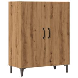 Berkfield Home Sideboard Artisan Oak 70x34x90 cm Engineered Wood in Brown - Size: 70 x 34 x 90 cm - thumbnail 2
