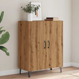 Berkfield Home Sideboard Artisan Oak 70x34x90 cm Engineered Wood in Brown - Size: 70 x 34 x 90 cm - thumbnail 4