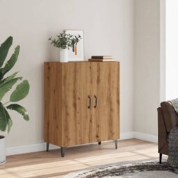 Berkfield Home Sideboard Artisan Oak 70x34x90 cm Engineered Wood in Brown - Size: 70 x 34 x 90 cm - thumbnail 3
