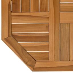 Berkfield Home Table Top 50x50x2.5 cm Octagonal Solid Wood Teak in Brown - thumbnail 6