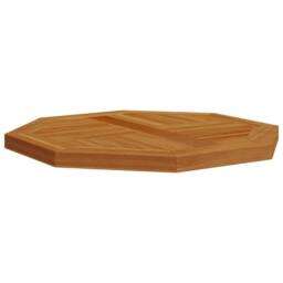 Berkfield Home Table Top 50x50x2.5 cm Octagonal Solid Wood Teak in Brown - thumbnail 4
