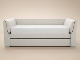 Flair Max Day Bed With Trundle in Cream - Size: Single - thumbnail 4