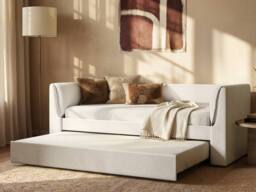 Flair Max Day Bed With Trundle in Cream - Size: Single - thumbnail 3